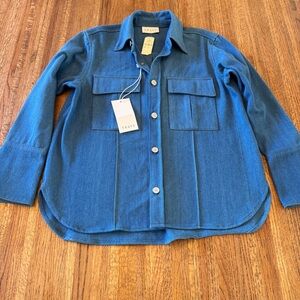 TRAVE Luna Denim Shirt Jacket, NWT, Medium